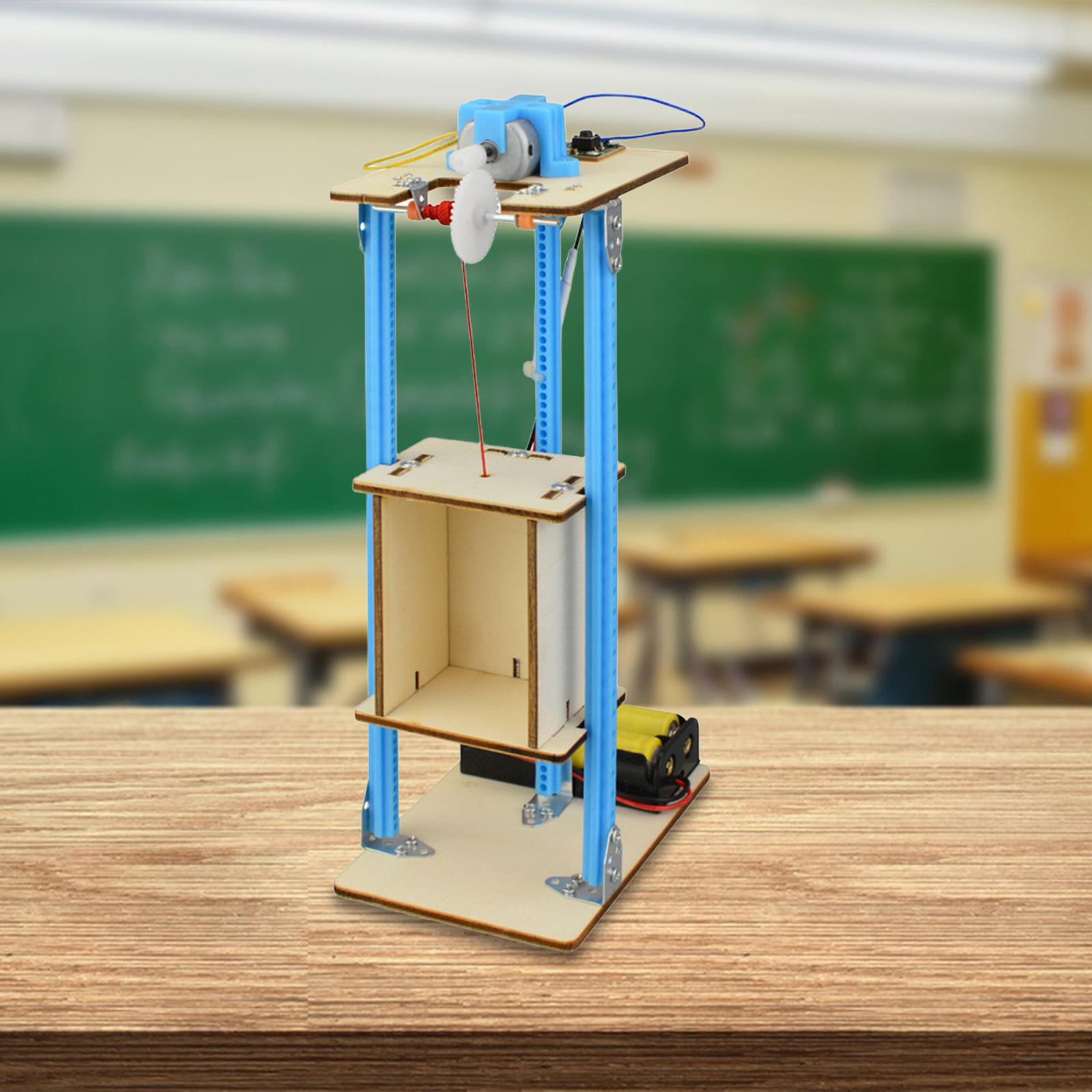 DIY Wooden Elevator Toy Model  - Stem Robotics Kit 评论和价格