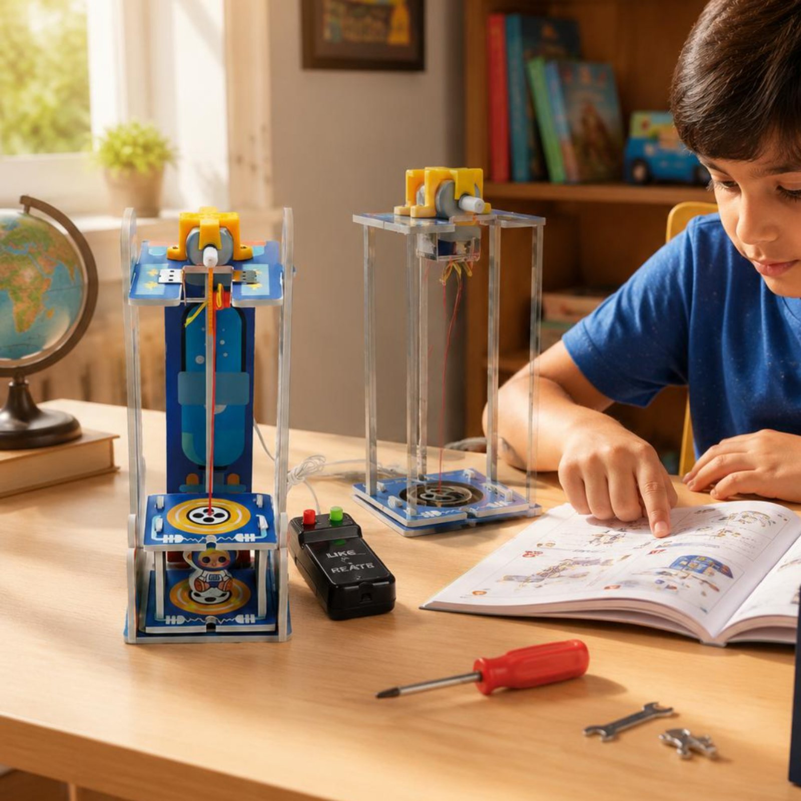 DIY Wooden Elevator Toy Model  - Stem Robotics Kit 评论和价格