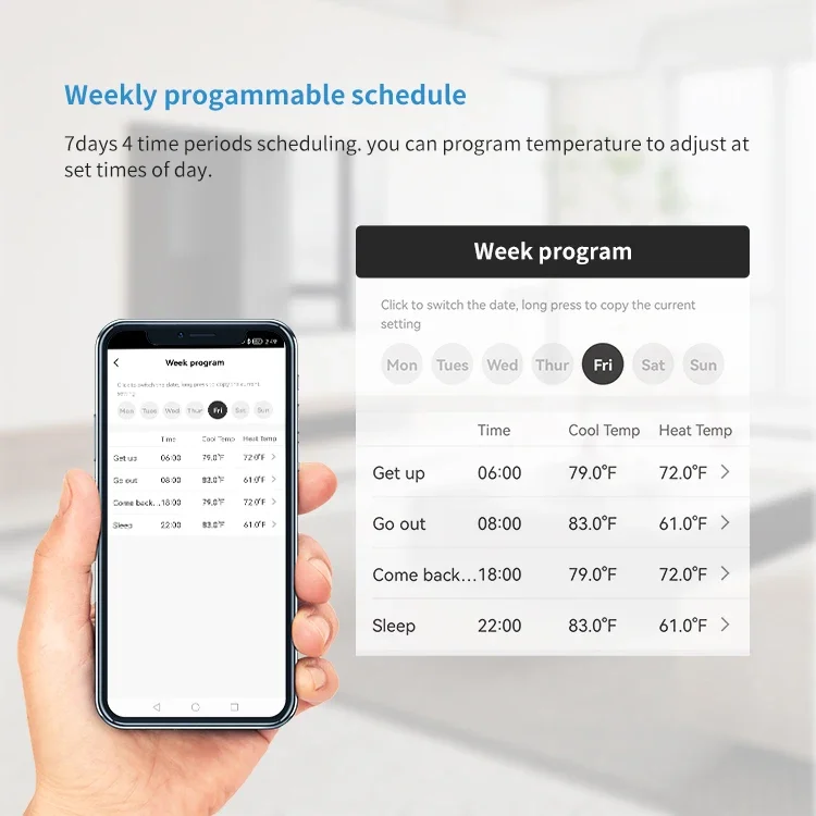 New Weekly Programmable Digita - Wifi Thermostat 评论和价格