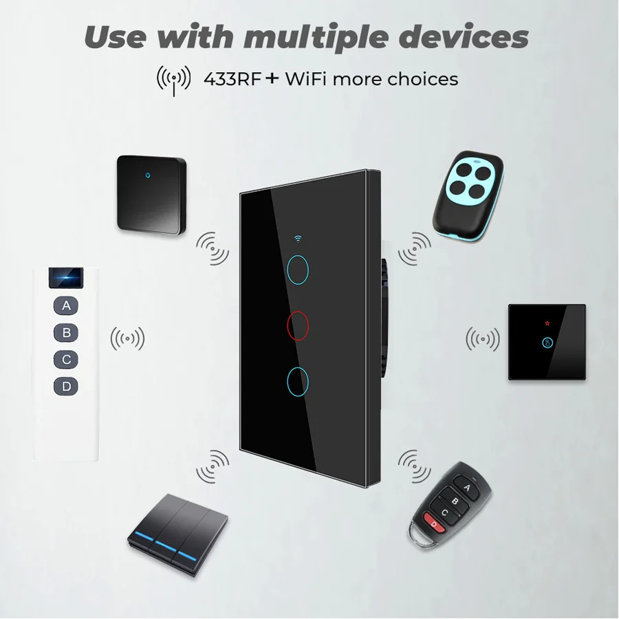 Tuya WiFi Smart Switch Works W - Smart Light Switch Wifi 评论和价格
