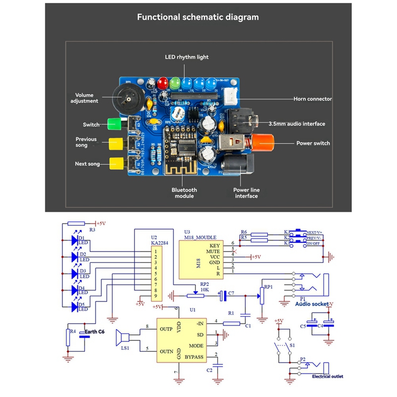 DIY Bluetooth Speaker Kit Elec - Electronics Project Kit 评论和价格
