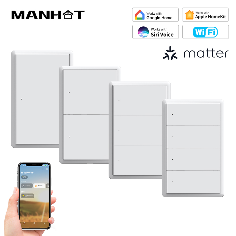 MANHOT Homekit WiFi Smart Swit - Smart Light Switch Wifi 评论和价格
